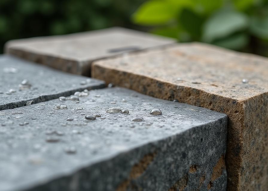 Materiales naturales para cascadas jardín